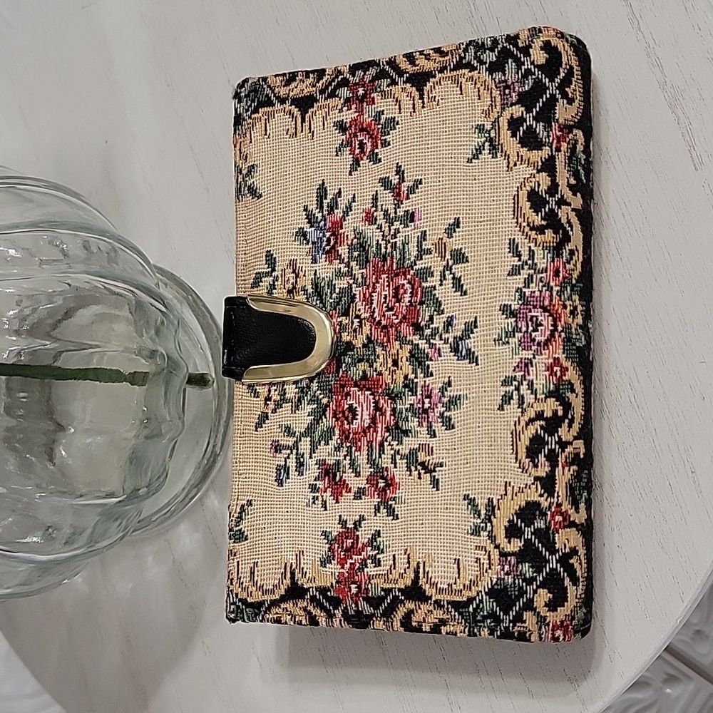 McDuff Made in Japan Vintage Floral Tapestry Wallet Mini Clutch - Picture 5 of 16